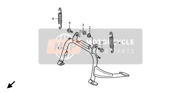 Honda SH125 2006 STAND for a 2006 Honda SH125